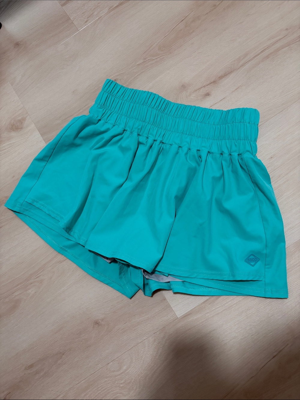 Southern Shirt Co Women’s Teal Athletic Skort with Elastic Waist